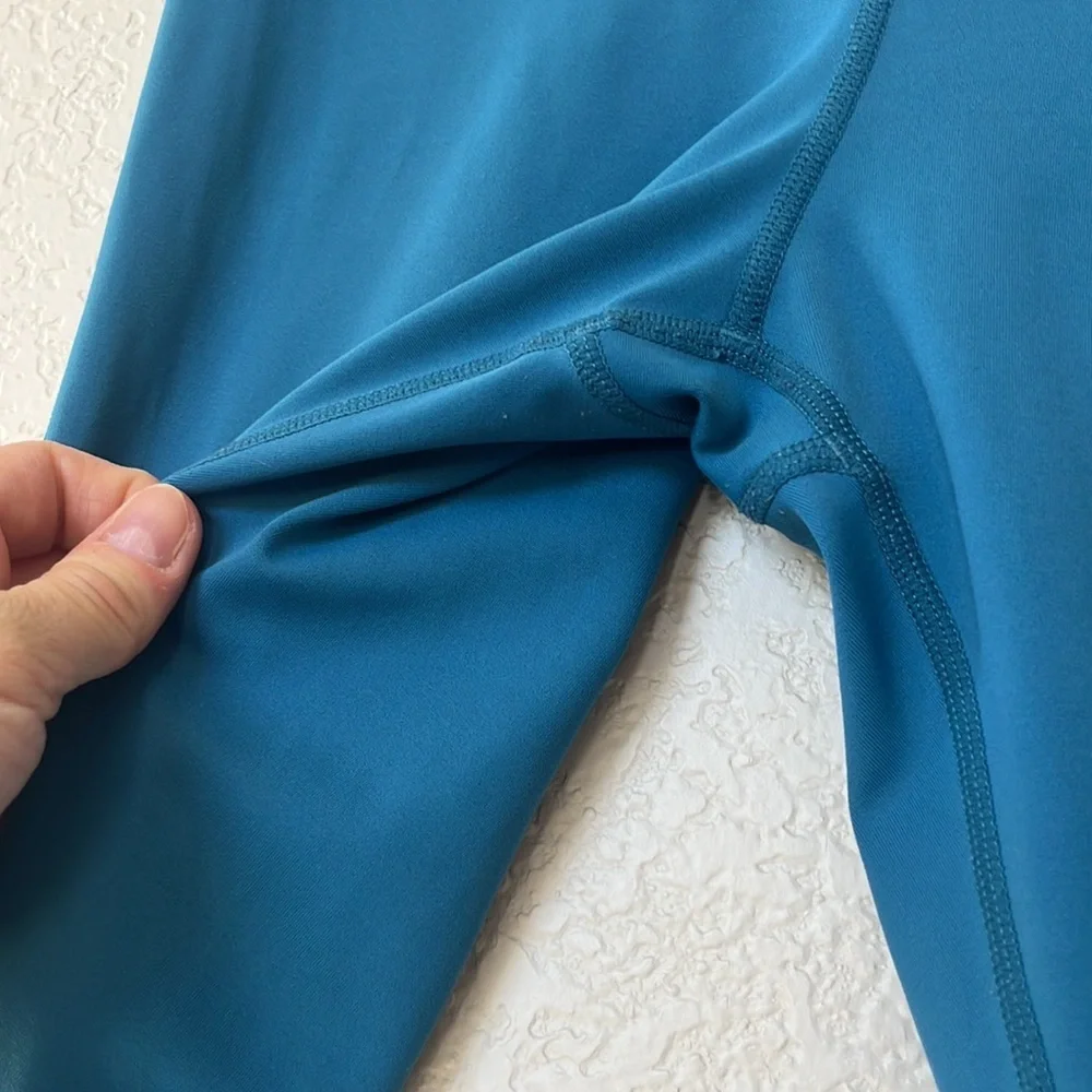 Zyia Janis Legging Active wear Side Stripe Yellow and Blue size 6/8 - Picture 5 of 12